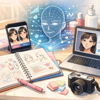 肌の変化を記録方法で迷わない！写真×AI×ノートの続け方は？