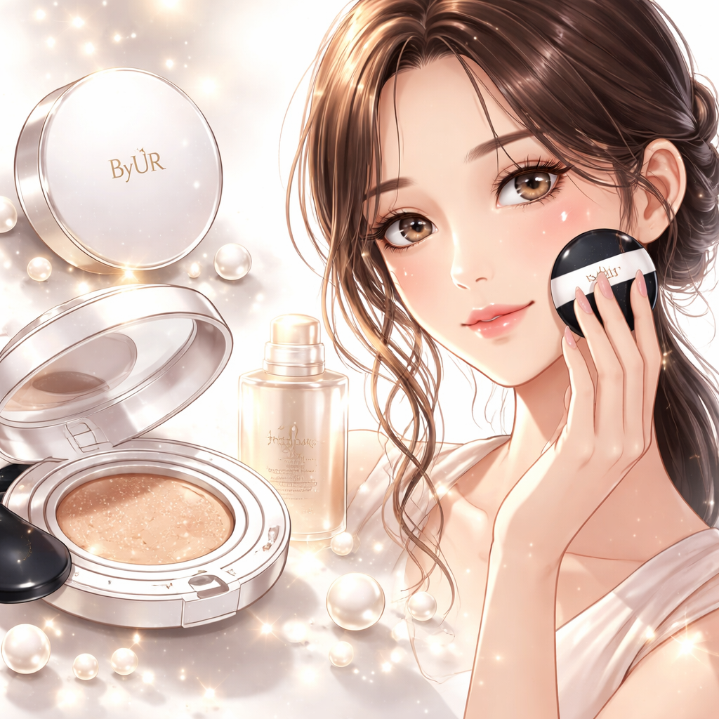 ByURのクッションファンデは本当にツヤ肌になれる？大人の毛穴カバー力と魅力とは？