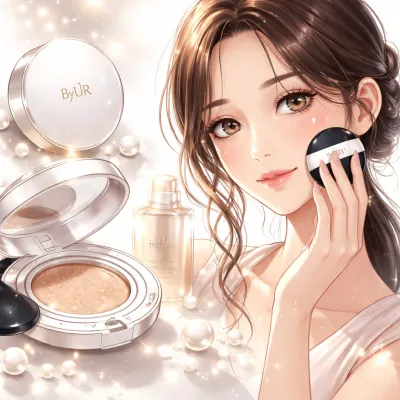 ByURのクッションファンデは本当にツヤ肌になれる？大人の毛穴カバー力と魅力とは？
