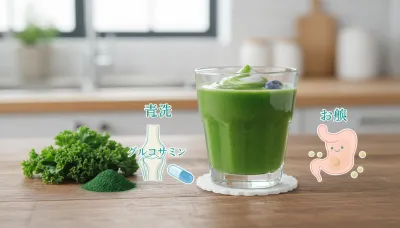 【もうサプリを増やさない】トリプルワン 青汁 グルコサミン ヒアルロン酸で“美容・関節・お腹”を1杯同時ケア