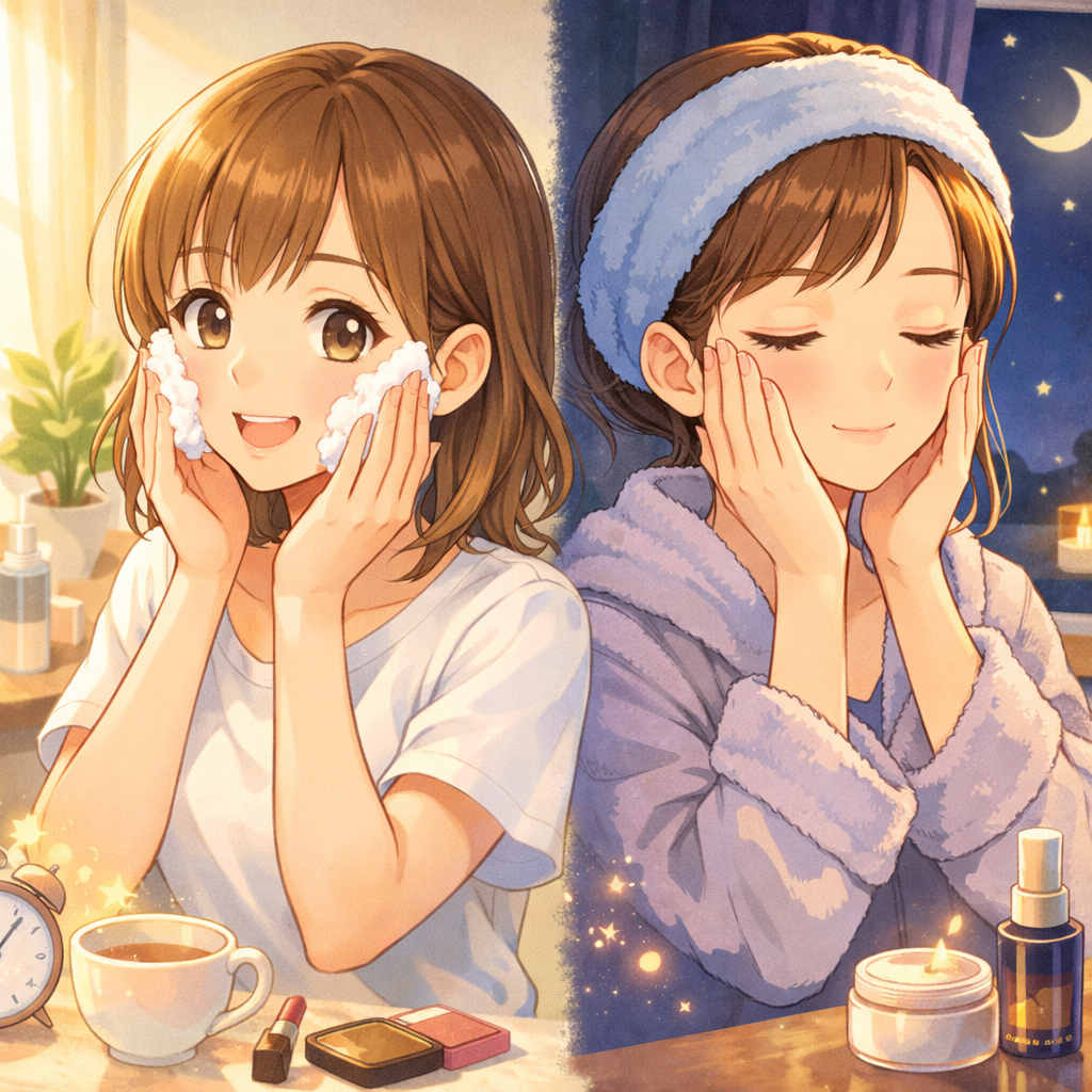 美容ルーティンは「朝は守る・夜は整える」で作る