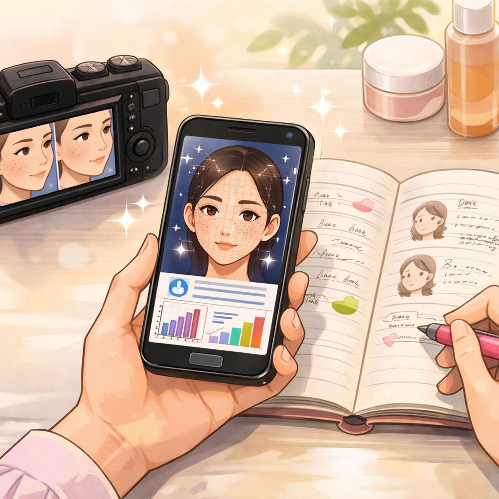 肌の変化は「写真＋メモ＋（できればAI）」で追うのがいちばんラクだよ