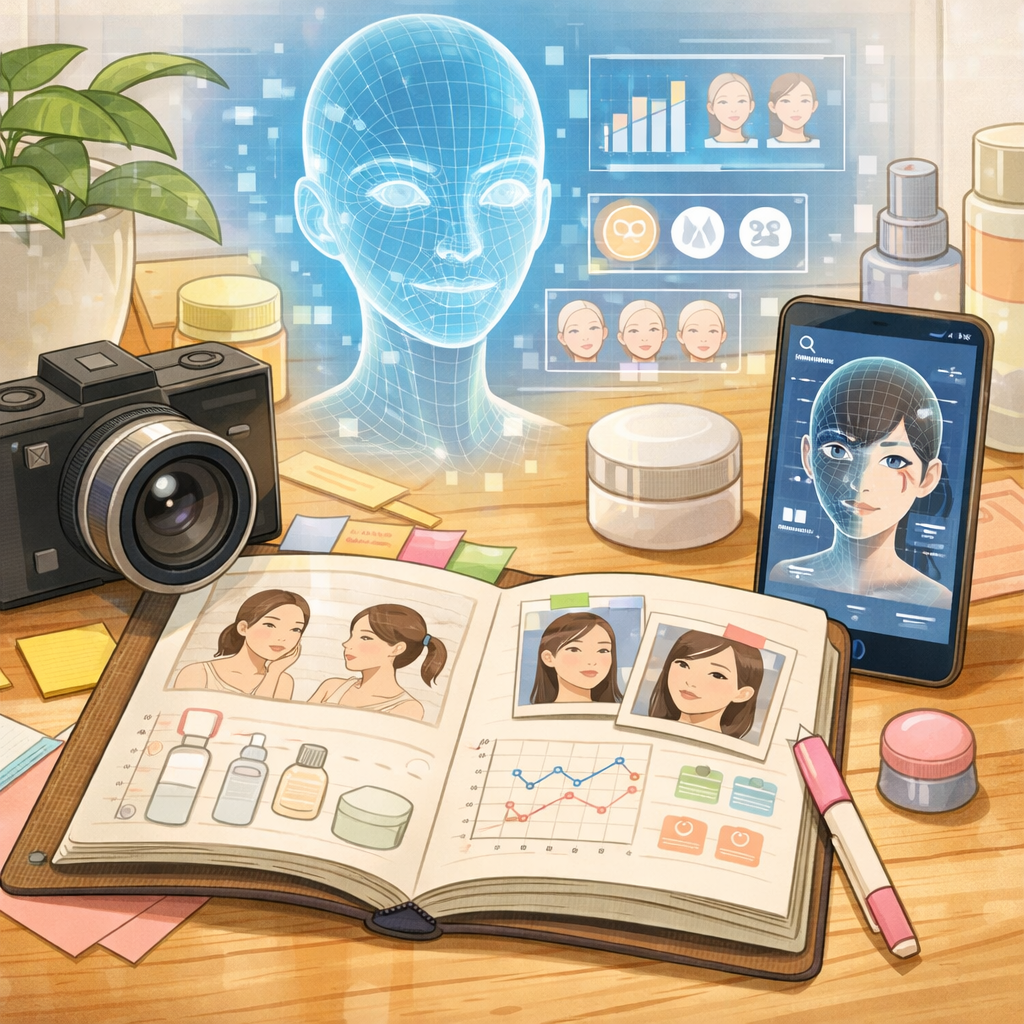 同じ肌でも「見え方」が変わるから、記録が必要なんだ