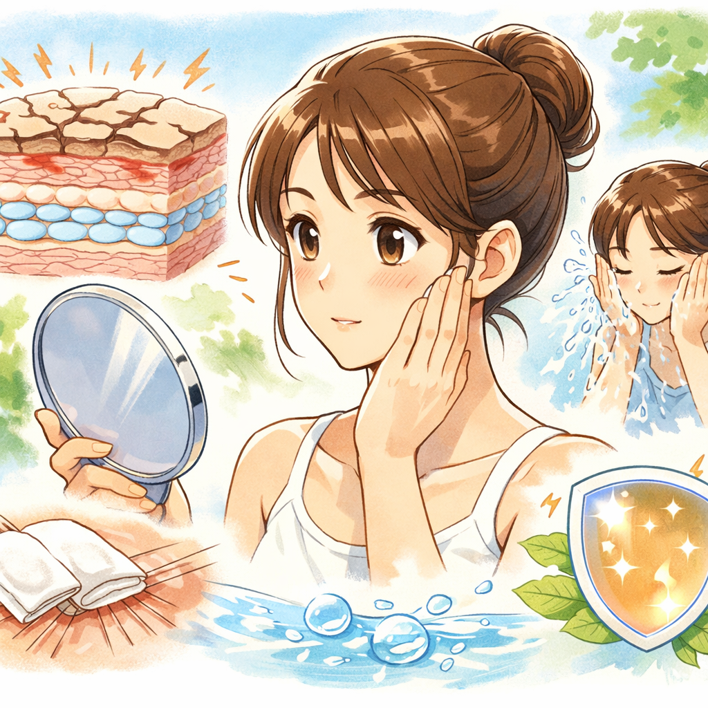 どうして肌断食でメリットが出やすいの?鍵はバリア機能と摩擦だね