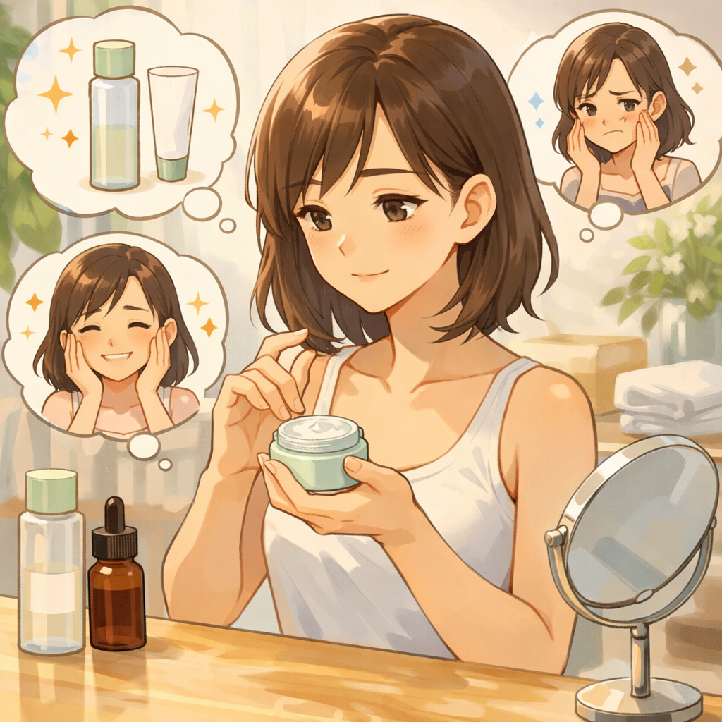 シンプルにしても肌が荒れない人がやっていること