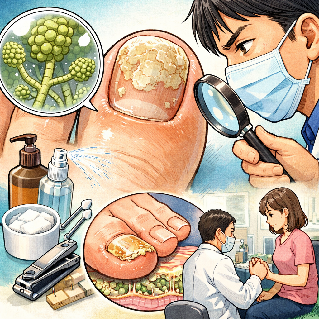 爪水虫は皮膚科受診が不可欠な感染症