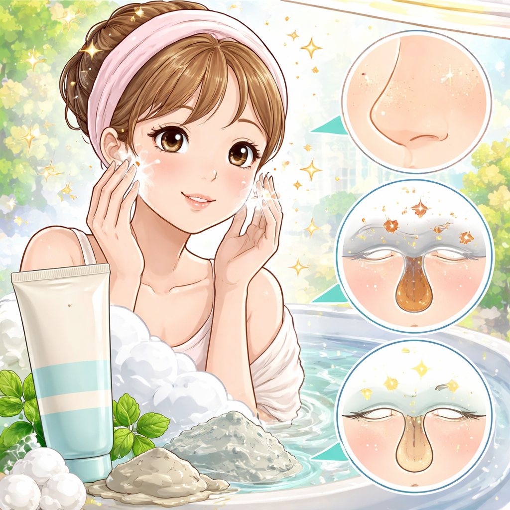 ビオレ おうちdeエステ クレイ洗顔は毛穴悩みの救世主になるかも！