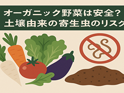 オーガニック野菜は本当に安全？土壌に潜む寄生虫のリスクと対策を徹底解説