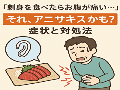 「刺身を食べたらお腹が痛い…」それ、アニサキスかも？症状と対処法をやさしく解説！