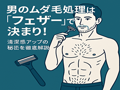 フェザー 男のムダ毛処理は「フェザー」で決まり！清潔感アップの秘密を徹底解説