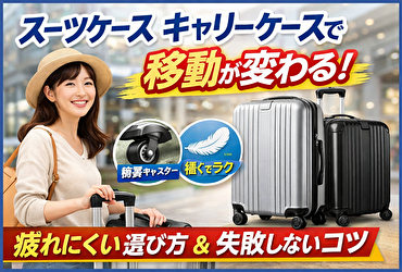 スーツケース キャリーケースで移動がこんなに変わる｜疲れにくさで選ぶ失敗しないポイント