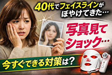 40代でフェイスラインがぼやけてきた原因は？たるみ始めの人がまず見直すべきこと